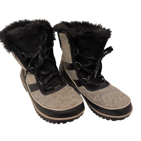 Sorel Tivoli Iv Grey and Black Snow Boots size 8 - Picture 3 of 10
